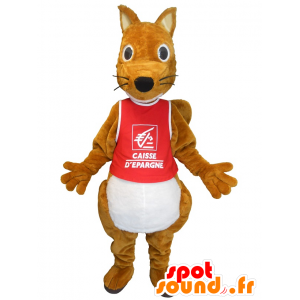 Mascot brun ekorn, lubben og søt - MASFR20120 - Maskoter Squirrel