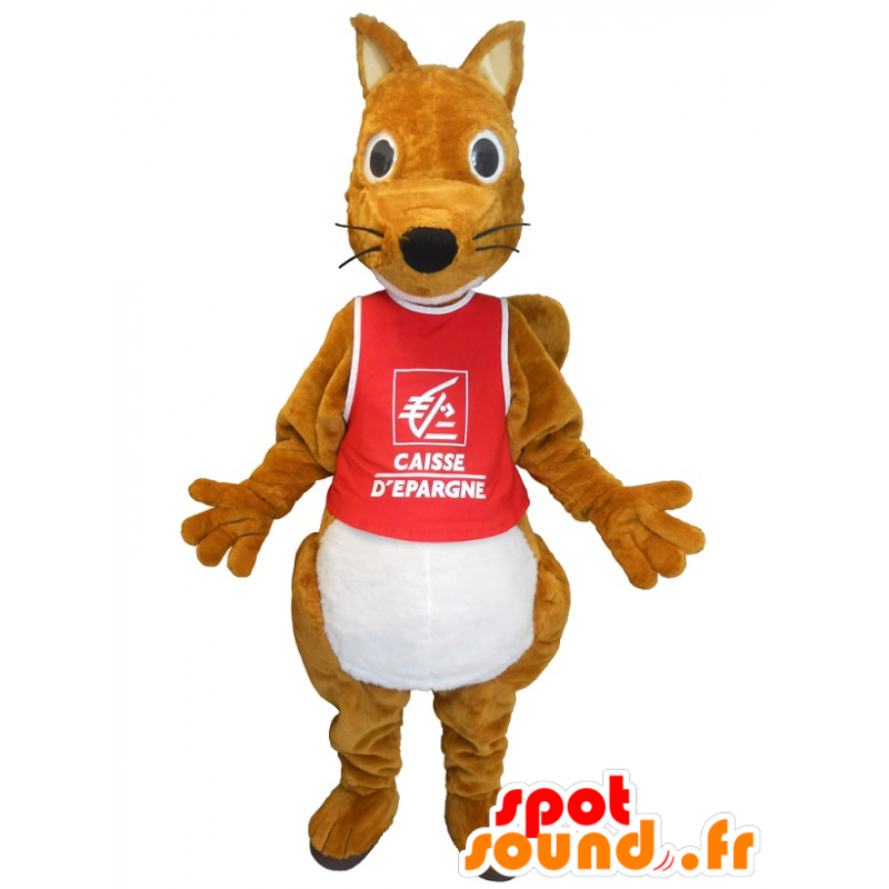 Brun egern maskot, fyldig og sød - Spotsound maskot kostume Brun egern maskot, fyldig og sød - Spotsound maskot kostume
