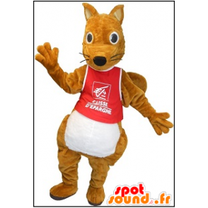 Brun egern maskot, fyldig og sød - Spotsound maskot kostume