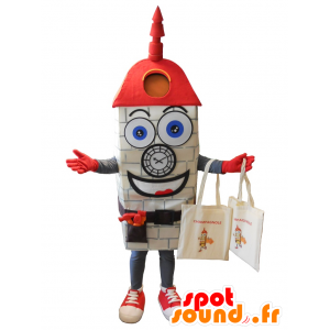 Grå ur maskot, kæmpe, kirke - Spotsound maskot kostume