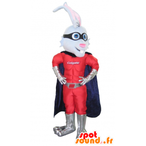 Kanin maskot kledd som en superhelt - MASFR20138 - Mascot kaniner
