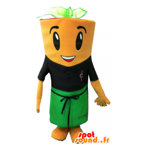Mascot obří mrkev se zástěrou - MASFR20139 - zelenina Maskot