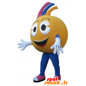 Orange eller jätte clementin maskot - Spotsound maskot