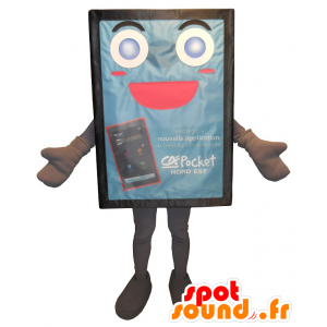 Billboard Mascotte, blu e carino - MASFR20144 - Mascotte di oggetti