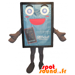Billboard Mascotte, blu e carino - MASFR20144 - Mascotte di oggetti