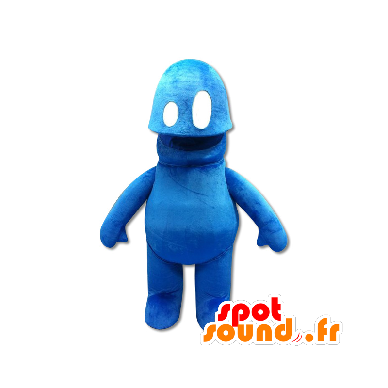 Blå snemand maskot, sød og original - Spotsound maskot kostume Blå snemand maskot, sød og original - Spotsound maskot kostume