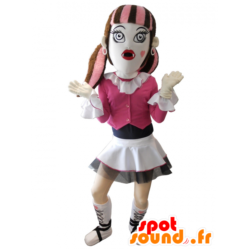 ピンクに身を包んだゴシック少女のマスコット-MASFR20148-子供のマスコット ピンクに身を包んだゴシック少女のマスコット-MASFR20148-子供のマスコット