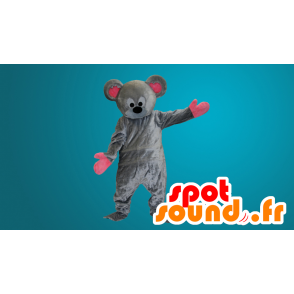 Grå og rosa mus maskot - MASFR20149 - mus Mascot
