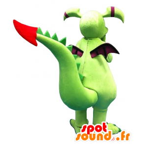 Grün und lila Drachen-Maskottchen - MASFR20150 - Dragon-Maskottchen