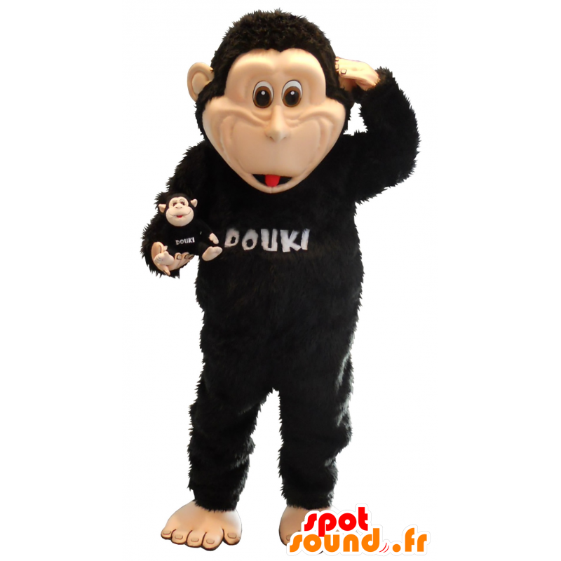 Maskotti iso musta apina - MASFR20156 - monkey Maskotteja Maskotti iso musta apina - MASFR20156 - monkey Maskotteja