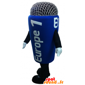 Mascotte de micro bleu, géant - MASFR20158 - Mascottes d'objets
