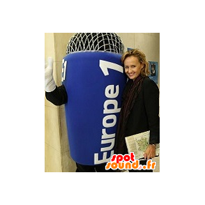 Mascotte de micro bleu, géant - MASFR20158 - Mascottes d'objets