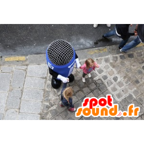 Mascotte de micro bleu, géant - MASFR20158 - Mascottes d'objets