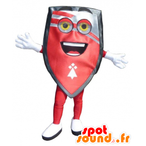 Maskotka czerwona tarcza, czarny i szary, Giant - MASFR20161 - maskotki obiekty
