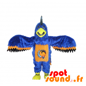 Blue eagle maskot, oranžové a černé - MASFR20162 - maskot ptáci