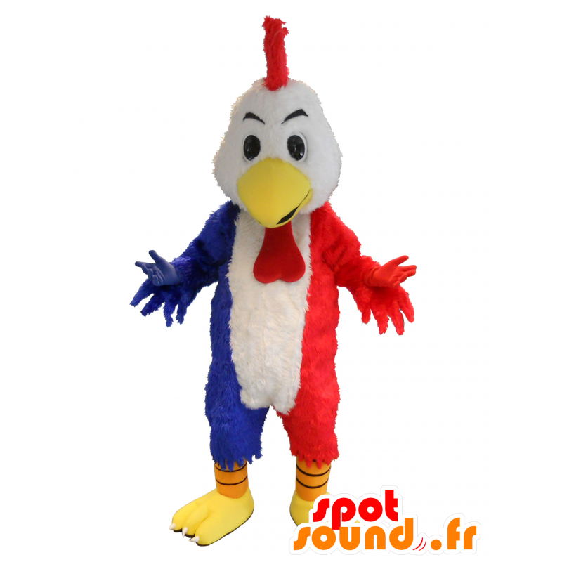 Giant kukko maskotti, värit Ranska - MASFR20163 - Mascotte de Poules - Coqs - Poulets