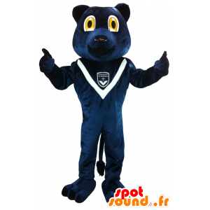 Maskotti sininen karhu Bordeaux - MASFR20168 - Bear Mascot
