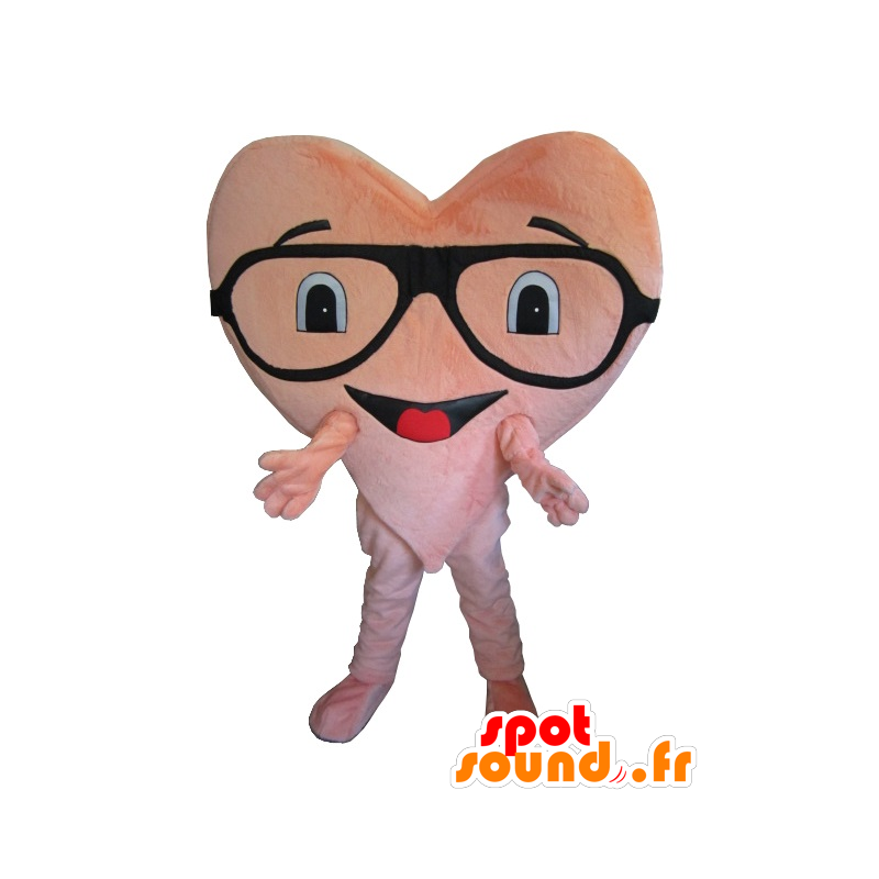 Różowe serce maskotka, gigant - MASFR20175 - Valentine Mascot Różowe serce maskotka, gigant - MASFR20175 - Valentine Mascot