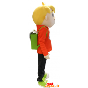 Mascot schoolboy boy blond - MASFR20178 - Mascots child