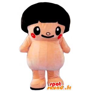 Mascot sumo with big pink bowl cut - MASFR20179 - Human mascots