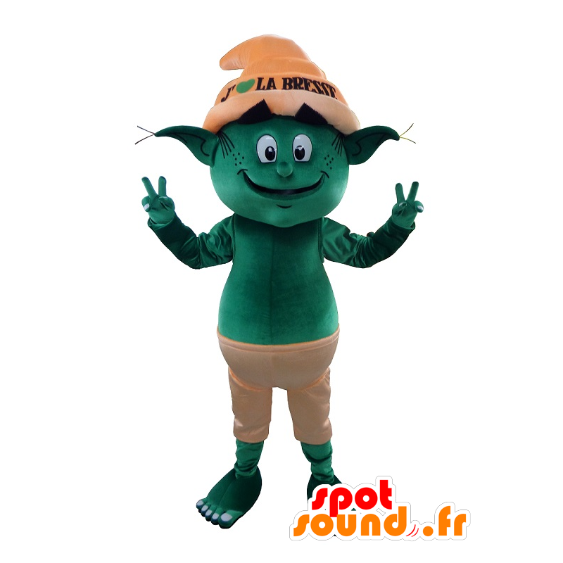 Mascot peikko, Vihreä Menninkäinen - MASFR20184 - Mascottes animaux disparus Mascot peikko, Vihreä Menninkäinen - MASFR20184 - Mascottes animaux disparus
