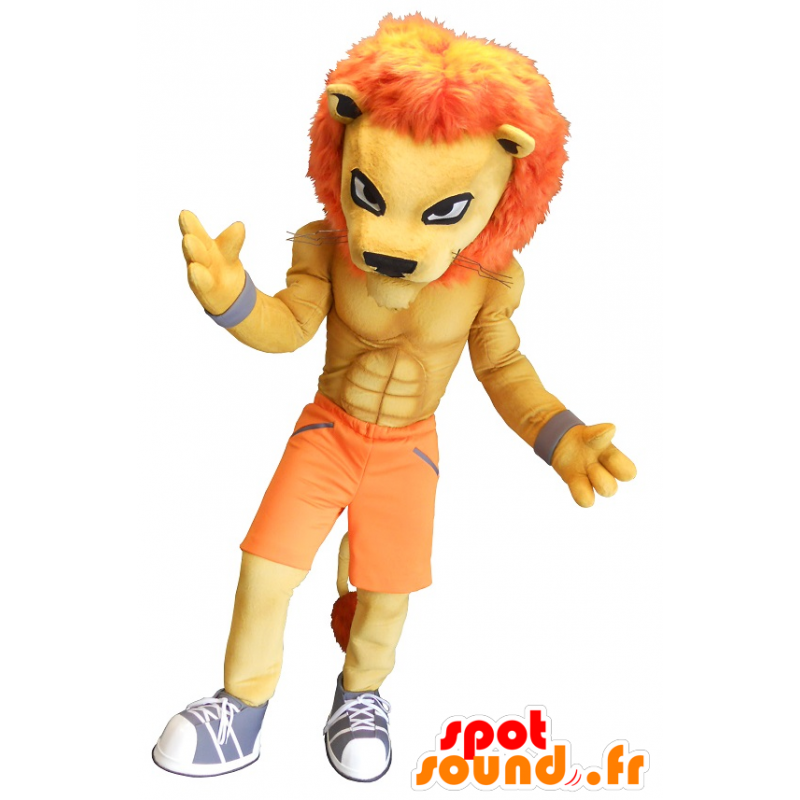 Orange Tiger-Maskottchen, muskulös - MASFR20191 - Tiger Maskottchen Orange Tiger-Maskottchen, muskulös - MASFR20191 - Tiger Maskottchen
