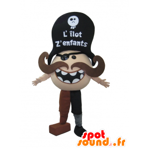 Pirate Maskottchen Schnurrbart - MASFR20195 - Maskottchen der Piraten