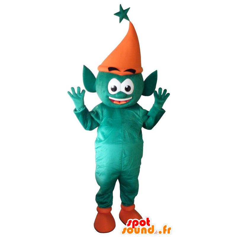 Mascotte de lutin vert, d'elfe géant - MASFR20201 - Mascottes animaux disparus Mascotte de lutin vert, d'elfe géant - MASFR20201 - Mascottes animaux disparus