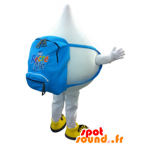 Maskotka duży biały kropla, gigant - MASFR20202 - maskotki obiekty