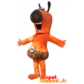 Oranjebruin en Snowman mascotte - MASFR20203 - Niet-ingedeelde Mascottes