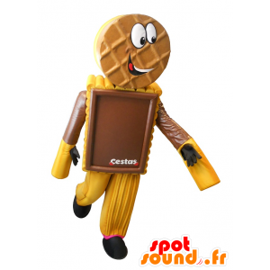 Maskot koláč, čokoláda suchar - MASFR20205 - Fast Food Maskoti
