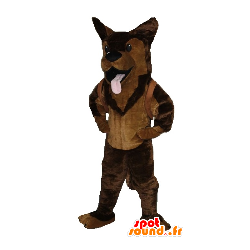 Německý ovčák maskot, hnědý pes - MASFR20214 - psí Maskoti Německý ovčák maskot, hnědý pes - MASFR20214 - psí Maskoti