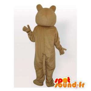 Beige tiger maskot. Tiger kostume - Spotsound maskot kostume