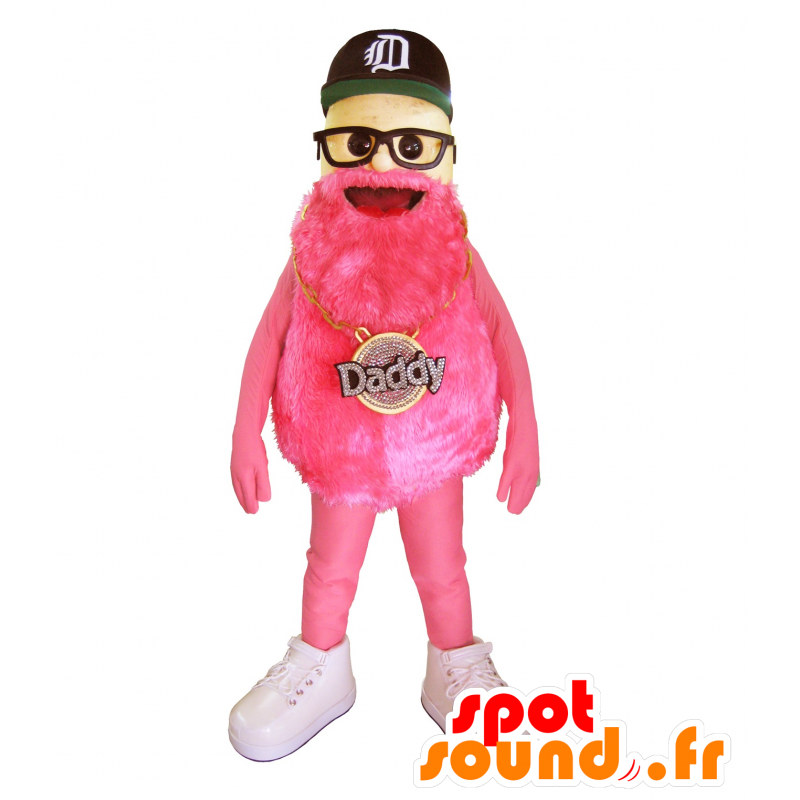 Mascotte bearded man, famous brand Daddy - MASFR20223 - Human mascots Mascotte bearded man, famous brand Daddy - MASFR20223 - Human mascots