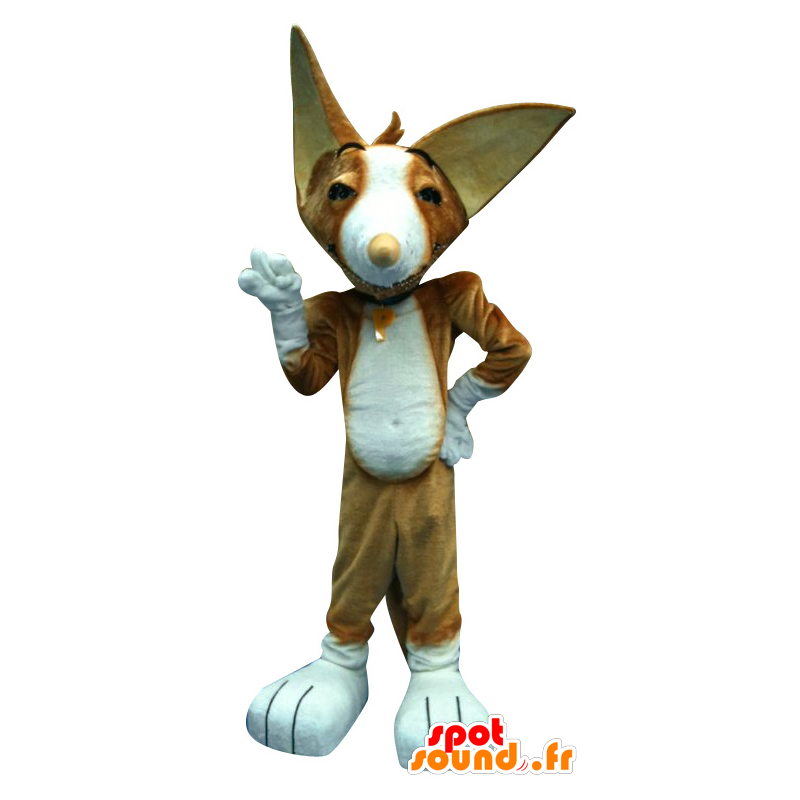 Mascote gato marrom com orelhas pontudas - MASFR20224 - Mascotes gato Mascote gato marrom com orelhas pontudas - MASFR20224 - Mascotes gato