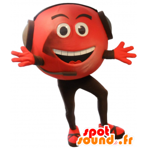 Mascot big red giant head - MASFR20231 - Mascots unclassified