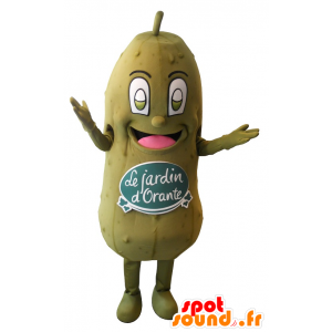Stor grøn agurk maskot, kæmpe - Spotsound maskot kostume