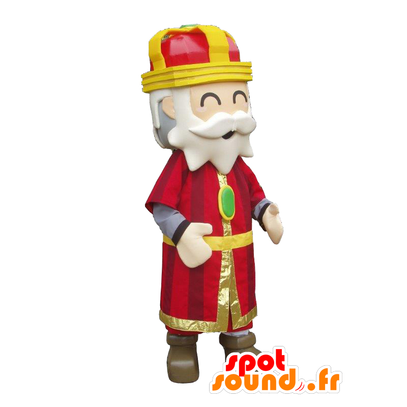 Bunt und gemütlich König Maskottchen - MASFR20234 - Menschliche Maskottchen Bunt und gemütlich König Maskottchen - MASFR20234 - Menschliche Maskottchen