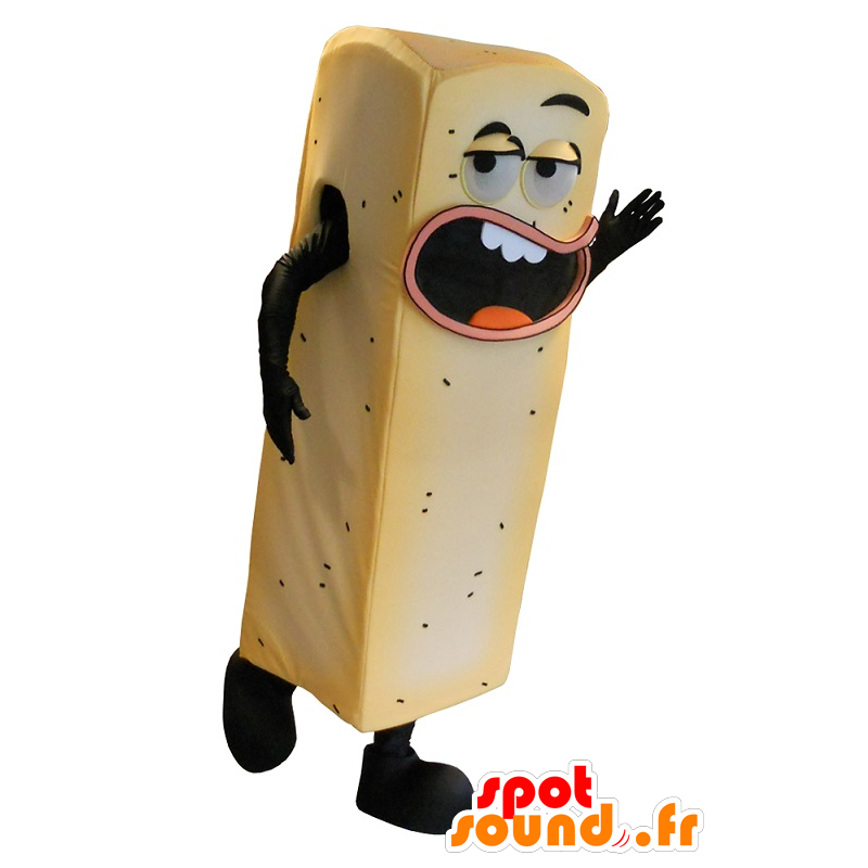 Mascot stekt gul, gigantiske - MASFR20240 - Fast Food Maskoter
