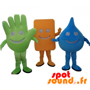 Set van 3 verschillende soorten mascots - MASFR20241 - Niet-ingedeelde Mascottes