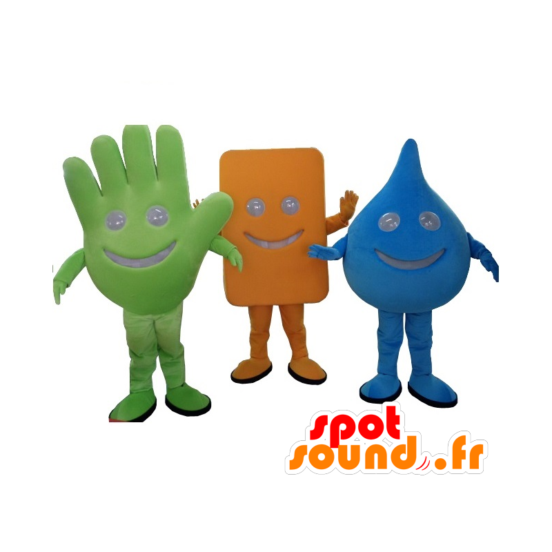 Set van 3 verschillende soorten mascots - MASFR20241 - Niet-ingedeelde Mascottes Set van 3 verschillende soorten mascots - MASFR20241 - Niet-ingedeelde Mascottes