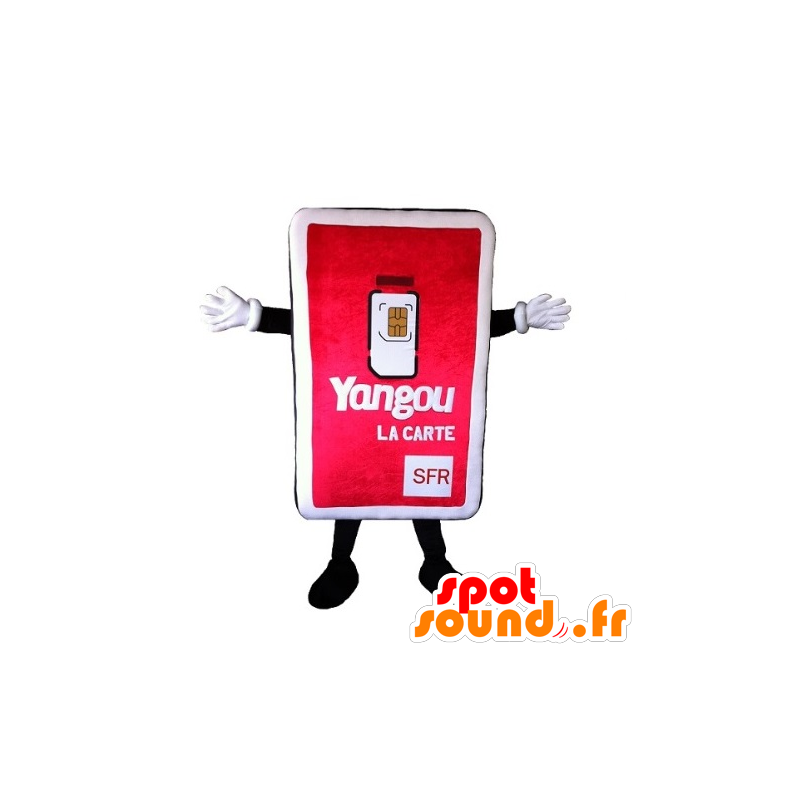 SIM-Karten-Riese Maskottchen - MASFR20242 - Maskottchen von Objekten SIM-Karten-Riese Maskottchen - MASFR20242 - Maskottchen von Objekten