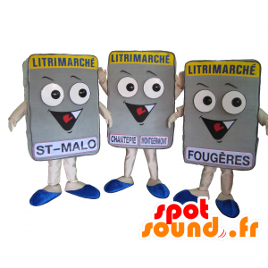 Set of 3 mascots giant mattress - MASFR20245 - Mascots of objects