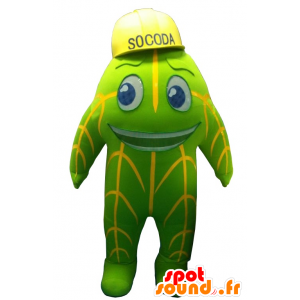 Mascot Socoda, vihreä ja keltainen maskotti - MASFR20247 - Mascottes non-classées