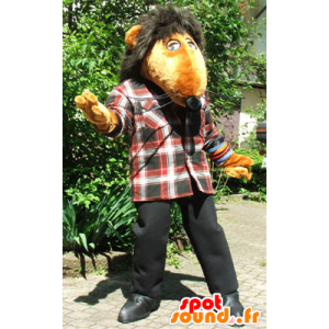 Oranssi rotta maskotti, jättiläinen - MASFR20253 - hiiri Mascot