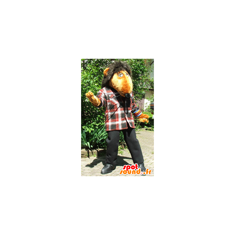 Mascote rato laranja, gigante - MASFR20253 - rato Mascot Mascote rato laranja, gigante - MASFR20253 - rato Mascot