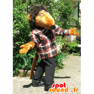 Oranžová krysa maskot, obří - MASFR20253 - myš Maskot