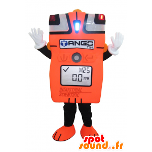 Ampeerimittari oranssi maskotti, jättiläinen - MASFR20255 - Mascottes d'objets
