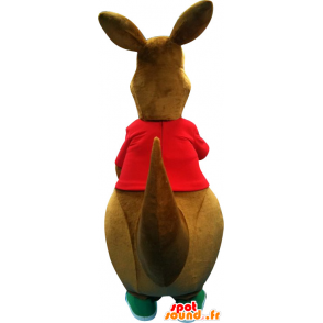 Big braun Kangaroo Maskottchen - MASFR20262 - Känguru-Maskottchen