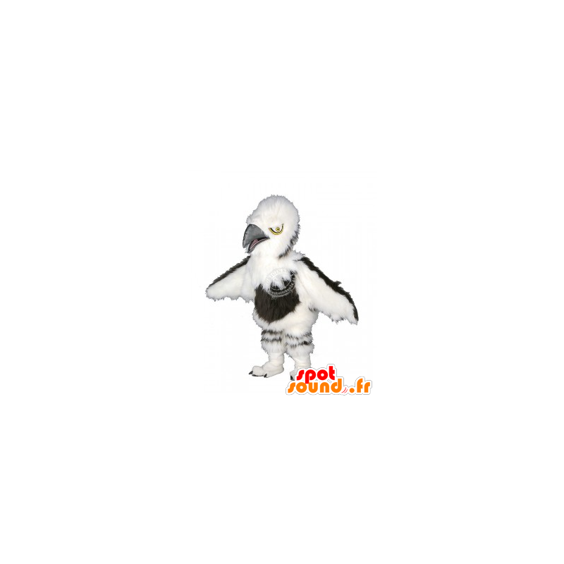 Hvid og brun grib maskot, behåret - Spotsound maskot kostume